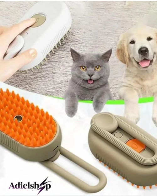 CEPILLO A VAPOR PARA MASCOTAS 3 EN 1